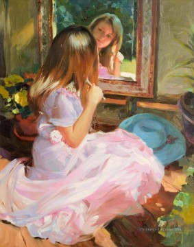 Lovely Little fille 3 impressionnisme Peinture à l'huile